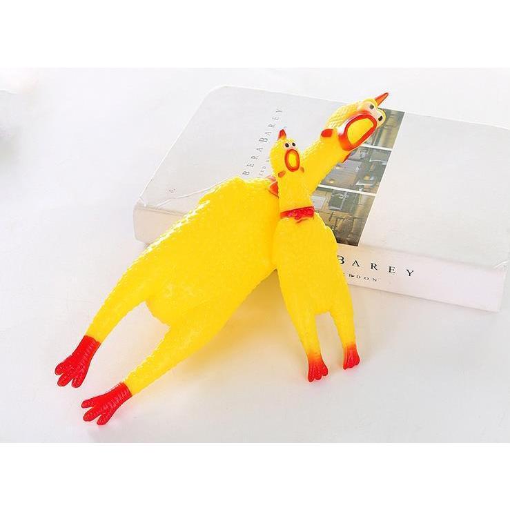 ラージサイズ 【L】37cm 叫ぶ！チキン 鳴く 音が鳴る おもちゃ チキン