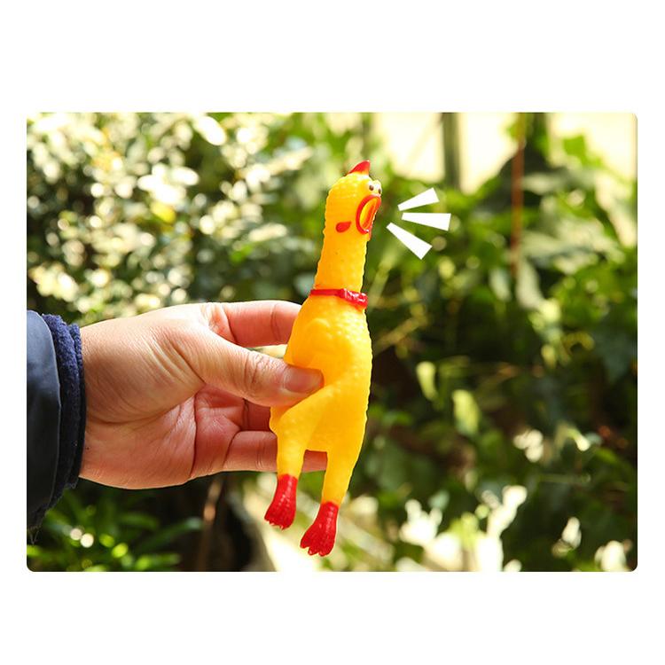 ラージサイズ 【L】37cm 叫ぶ！チキン 鳴く 音が鳴る おもちゃ チキン