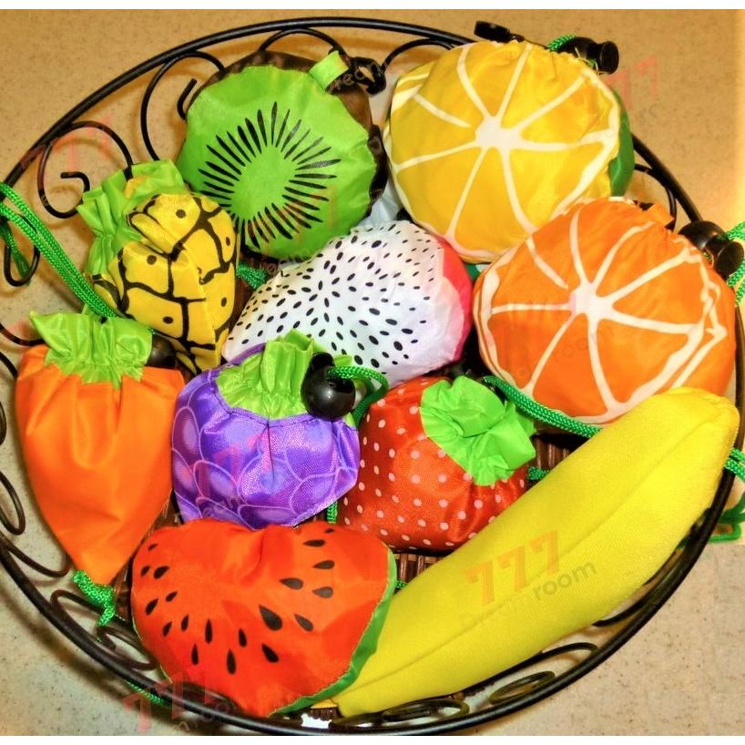 可愛いフルーツのデザイン 【みかん・オレンジ】 ショッピングバッグ F