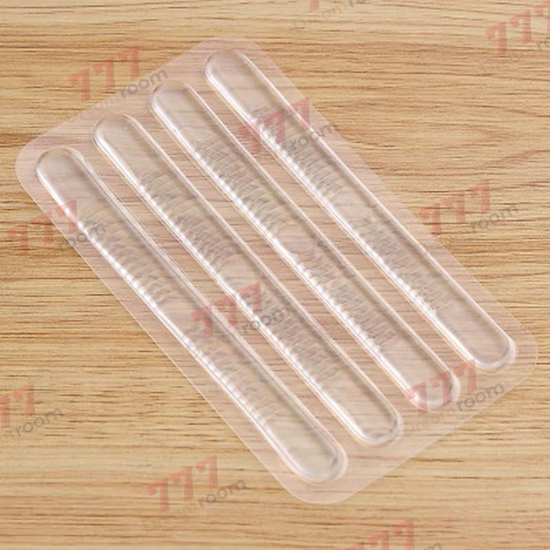 靴用 ジェルパッド シリコンクッション 4個セット インソール かかと保護 時間指定不可 滑り止め 靴擦れ対策 プニプニ サイズ調整