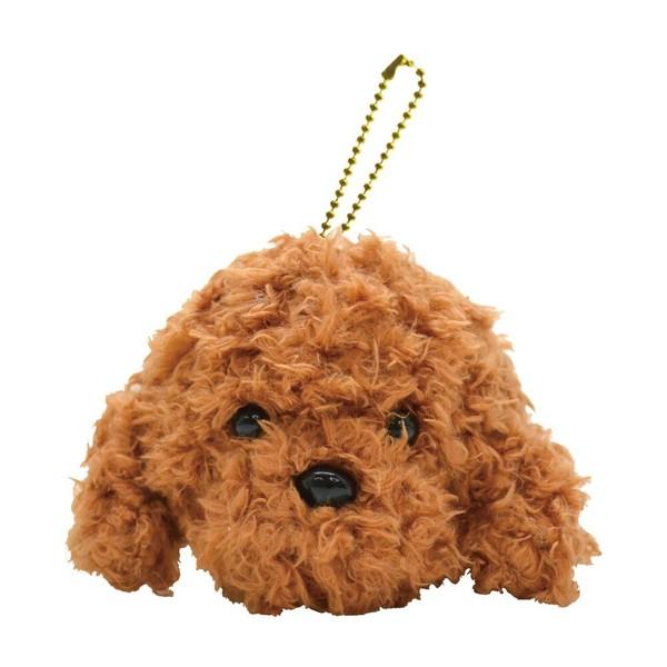 ふわふわ わんこ フェイスマスコット キーホルダー ストラップ 犬