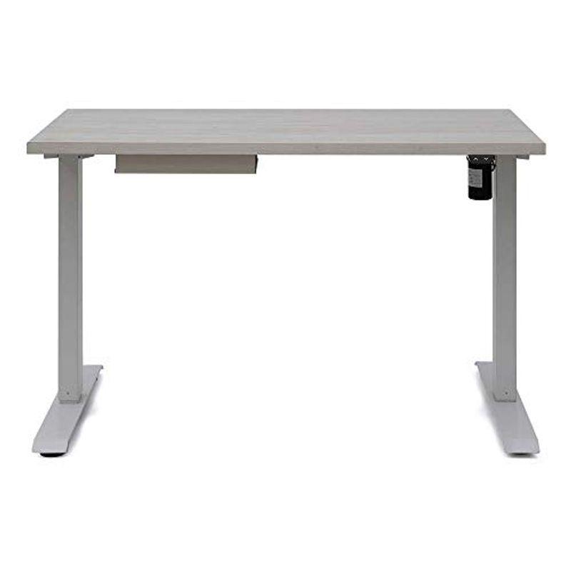 売れ筋商品 アイリスオーヤマ 昇降テーブル ホワイト DST-1200 幅120? テレワーク推奨 自分好みの高さに移動できる 立ちテーブル可能 電動 オフィスデスク