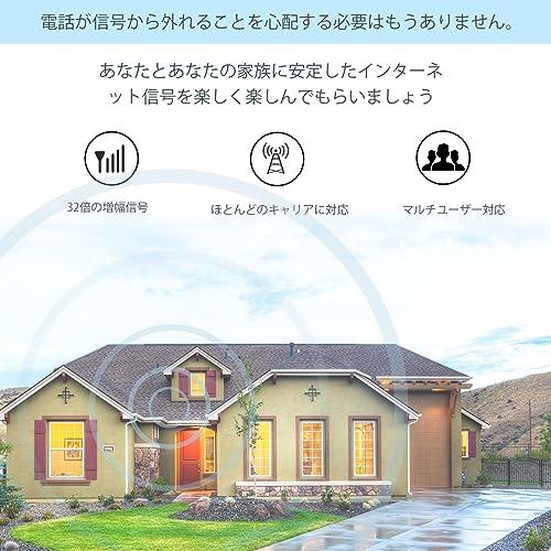 家庭用携帯電話信号アンプ | すべての日本の携帯電話キャリアに対応 -KDDI & NTT & Softbank | 拡張帯域6