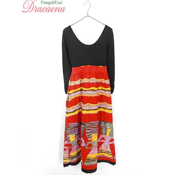 超歓迎 古着 レディース ワンピース 60 70s 女性柄 キルティング切替 ロング 長袖 ドレス 古着 19ljl13g 古着屋ドラセナyahoo ショップ 通販 Yahoo ショッピング 最も優遇 Alrayan University Edu Ye