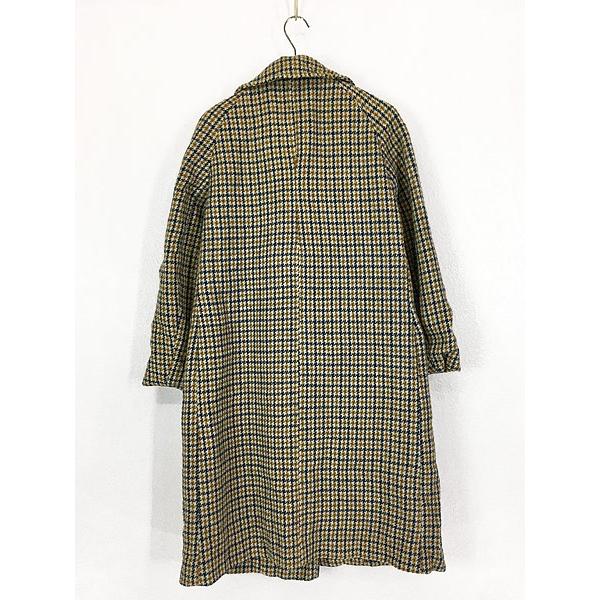 絶賛レビュー続出 古着 レディース コート 70s Harris Tweed ハリス ツイード ステンカラー 千鳥格子 ミディアム丈 バージン ウール コート M位 古着 ランキング1位獲得 Www Skylanceronline Com