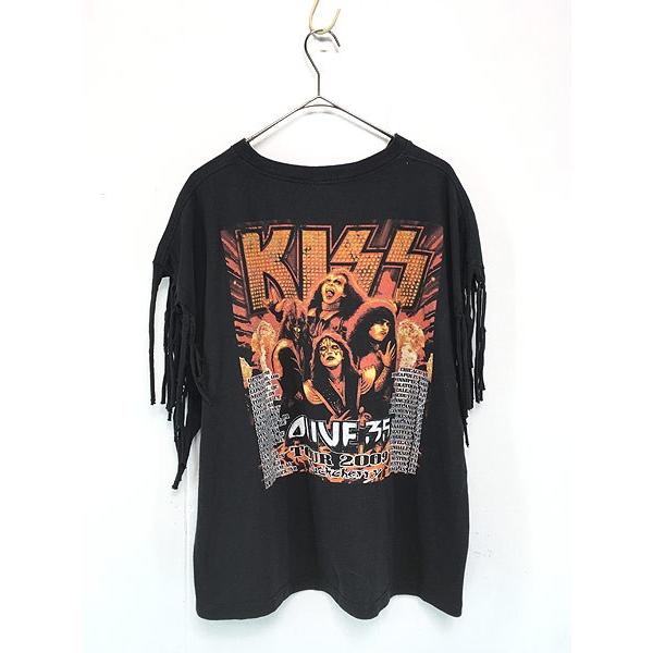 レディース 古着 Kiss キッス リメイク フリンジ Alive 35 ツアー ロック バンド Tシャツ 2xl 古着 lapn 古着屋ドラセナyahoo ショップ 通販 Yahoo ショッピング