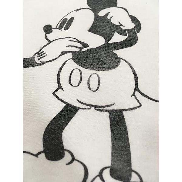 レディース 古着 80s Disney ディズニー Mickey ミッキー イラスト キャラクター モノトーン Tシャツ S 古着 lmr21g 古着屋ドラセナyahoo ショップ 通販 Yahoo ショッピング