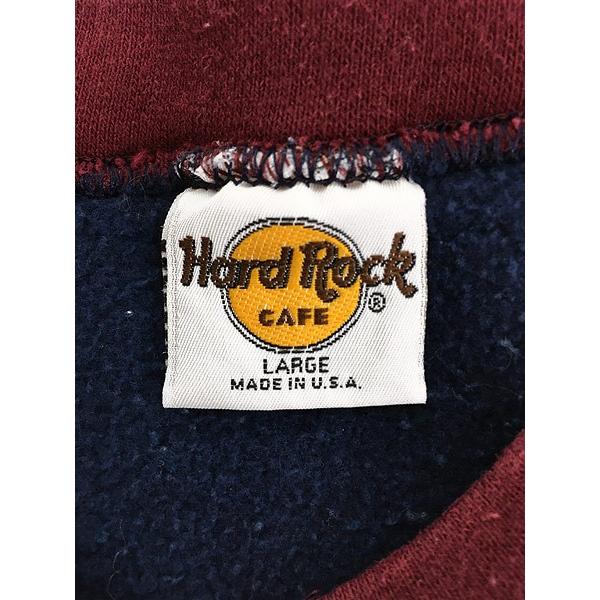 古着 90s Usa製 Hard Rock Cafe ハードロックカフェ リバース タイプ クレイジー スウェット L 古着 my17zo 古着屋ドラセナyahoo ショップ 通販 Yahoo ショッピング
