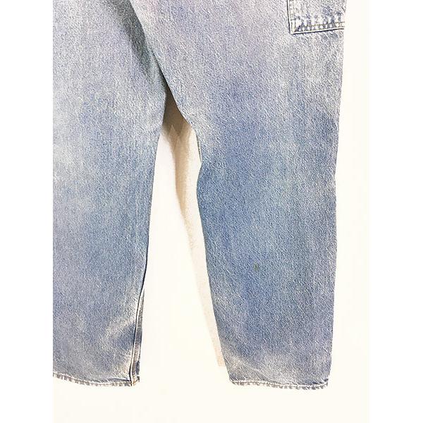 古着 90s Carhartt 人気 Wニー デニム ペインター ロガー パンツ W35