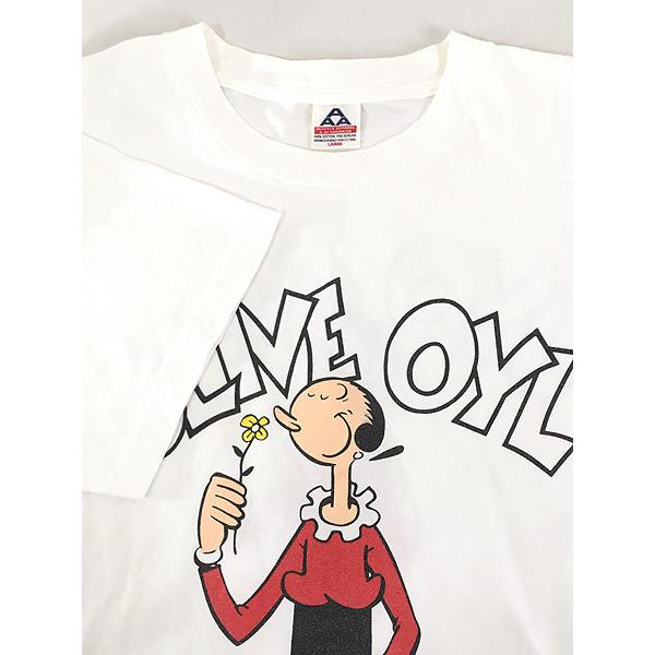 古着 90s Popeye ポパイ Olive オリーブ オールド 両面 キャラクター Tシャツ L 古着 21fe21k 古着屋ドラセナyahoo ショップ 通販 Yahoo ショッピング