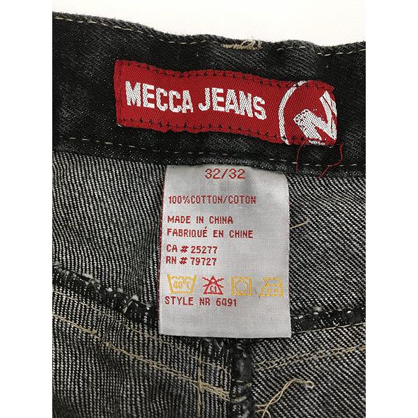 2022年春夏再入荷 MECCA MECCA 超極太 メッカ 刺繍 両面刺繍ロゴ RAP B