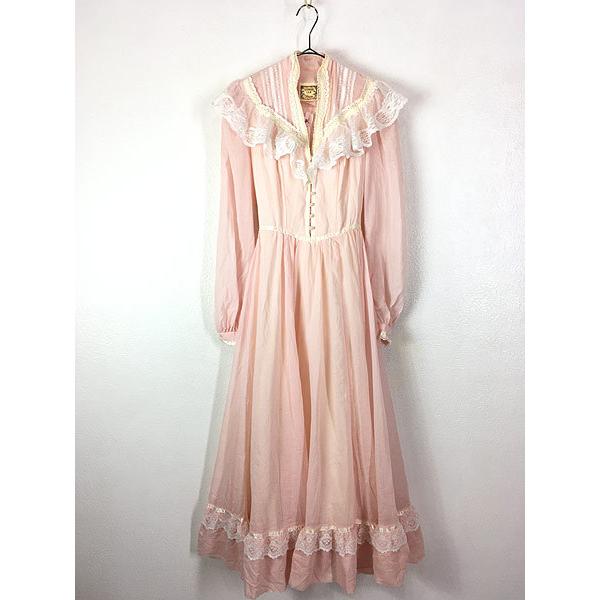 Rakuten レディース 古着 70s Gunne Sax ガーリー シフォン シースルー ワンピース ドレス ロング丈 S位 古着 21lap16q 古着屋ドラセナyahoo ショップ 通販 Yahoo ショッピング 安い購入 Www Autooneengg Com
