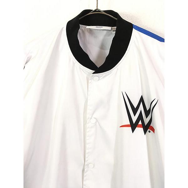 古着 Chalk Line WWE 「The Rock」 ドウェイン サンダー プロレス ナイロン スタジャン ジャケット XXL 古着
