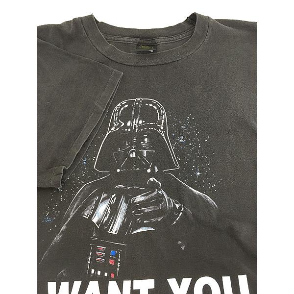 古着 90s USA製 STAR WARS 「I WANT YOU」 ダースベイダー Tシャツ XL 
