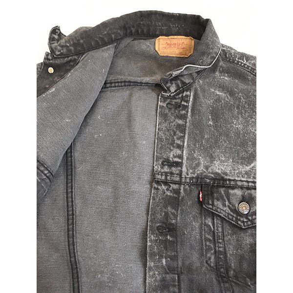 古着 80s USA製 Levi's 70507-0253 ハンド ポケット付 ブラック