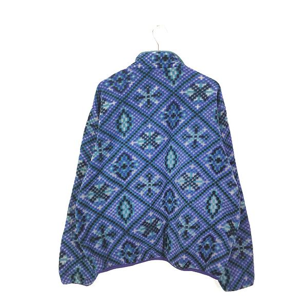 古着 80-90s USA製 Patagonia 「初期 ポケットなし」 ダイヤ 総柄 