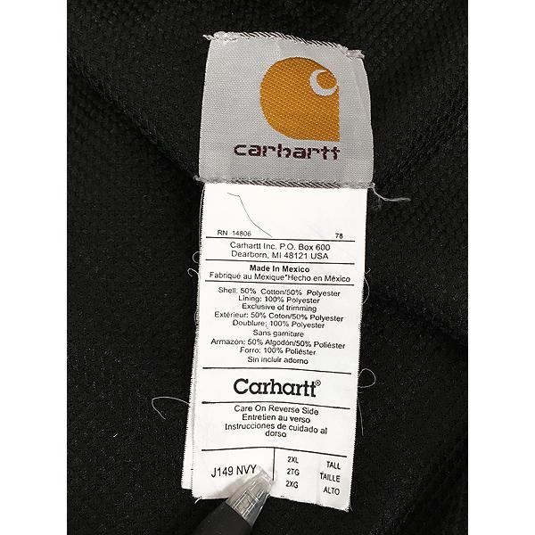 古着 90s Carhartt 裏地 サーマル ワンポイント 刺しゅう スウェット