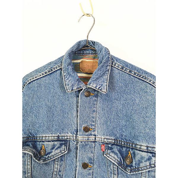 古着 90s USA製 Levi's 70417-6986 ネイティブ ライナー デニム