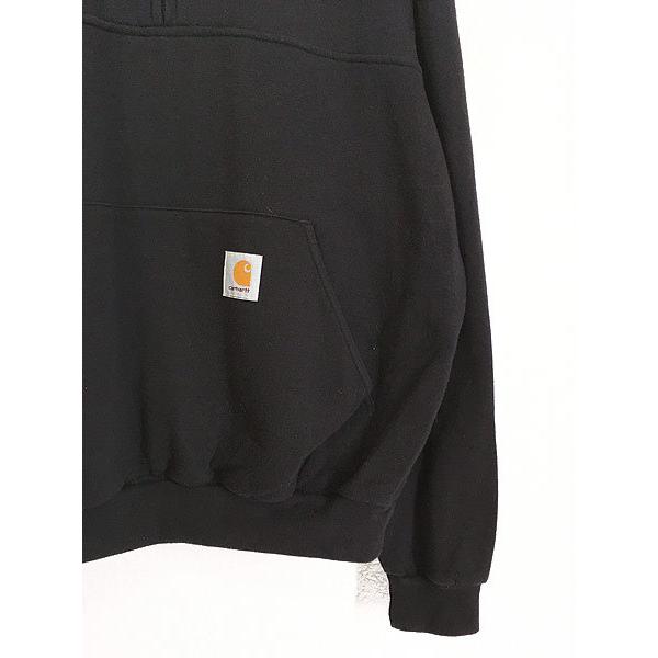 古着 90s Carhartt 「ベロア ライナー」 ハーフジップ スウェット