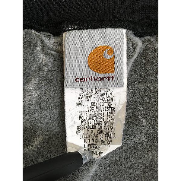 古着 90s Carhartt 「ベロア ライナー」 ハーフジップ スウェット