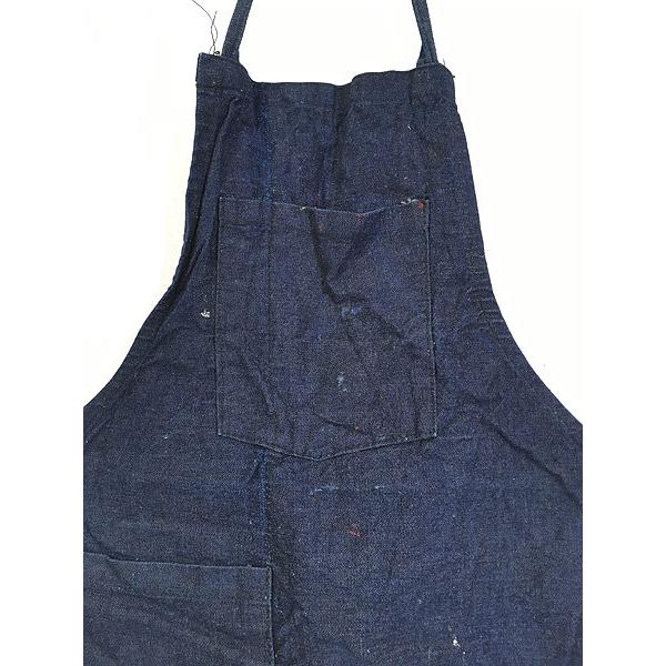 雑貨 古着 60s 青耳 2ポケット 濃紺 インディゴ デニム ワーク