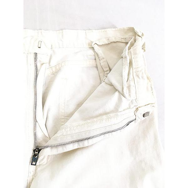 古着 70s Dickies ホワイト ワーク ペインター パンツ ストレート W30