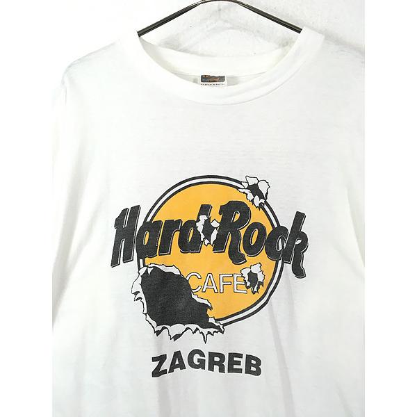 古着 90s Hard Rock Cafe 「ZAGREB」 だまし絵 ハードロック Tシャツ XL 古着 :22jl03b:古着屋ドラセナ ...