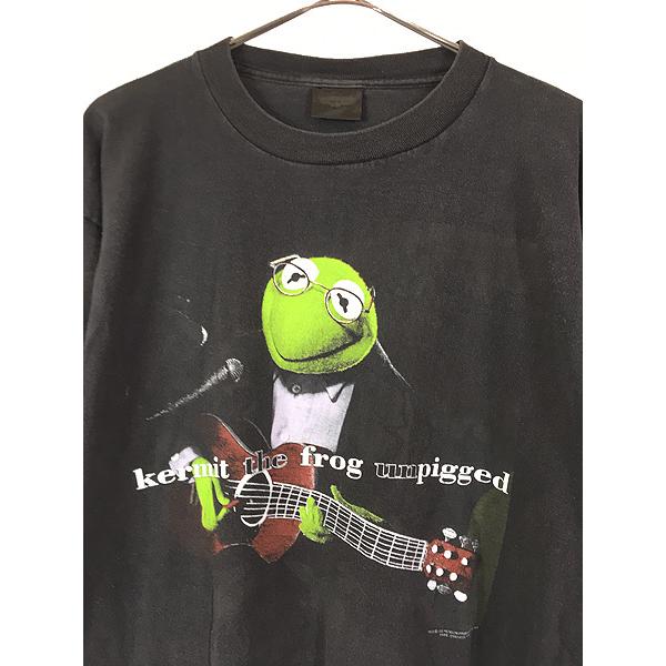 古着 90s USA製 「Kermit Unpigged」 カーミット パロディ