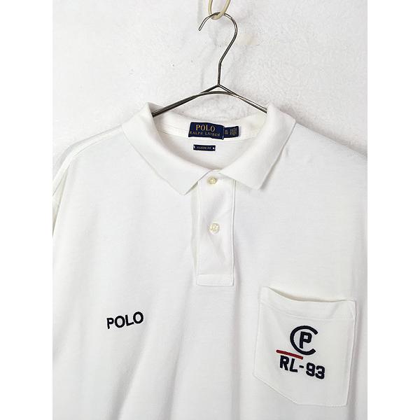 古着 Polo Ralph Lauren RL-93 刺しゅう ポケット付 カノコ ポロシャツ XL 古着｜dracaena｜02