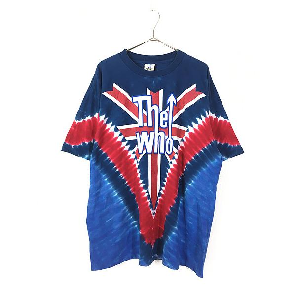 古着 90s USA製 The Who 「Long Live Rock」 ロック バンド タイダイ