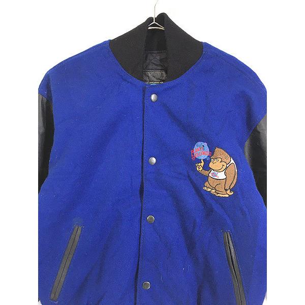 お気に入り Hollywood Planet 90s 古着 レディース Buenos 古着 L スタジャン ジャケット メルトン レザー 両面 Aires ブルゾン ジャンバー Www Maketheleapcoaching Com
