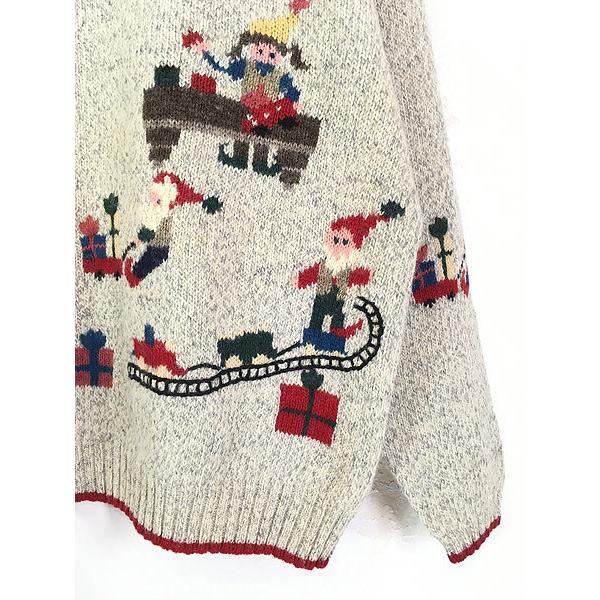 レディース 古着 90s WoolRich クリスマス プレゼント サンタ デザイン