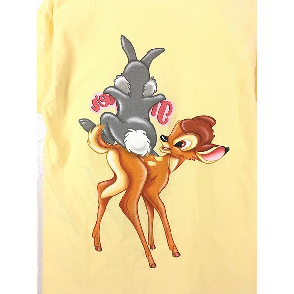 レディース 古着 90s USA製 Disney 「Thumper」 バンビ とんすけ キャラクター 両面 Tシャツ S 古着｜dracaena｜04