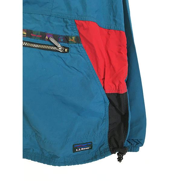 古着 90s LL Bean ビーン アウトドア テープ クレイジー アノラック