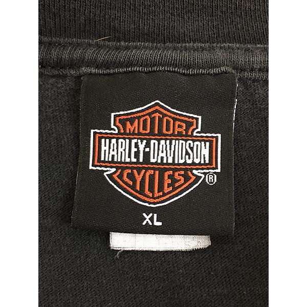 古着 HARLEY DAVIDSON 「BATTLEFIELD」 兵隊 ポケット付 Tシャツ ロンT 