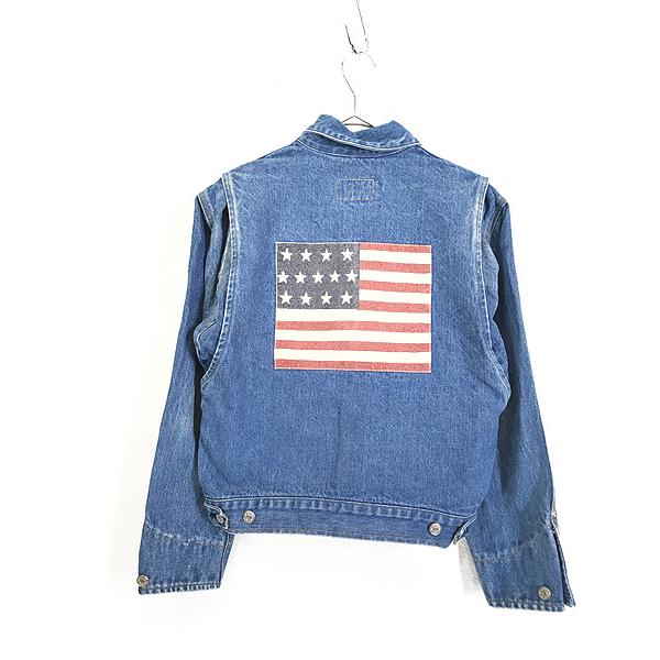 古着 80s Ralph Lauren 星条旗 フラッグ パッチ ハンドポケット付 