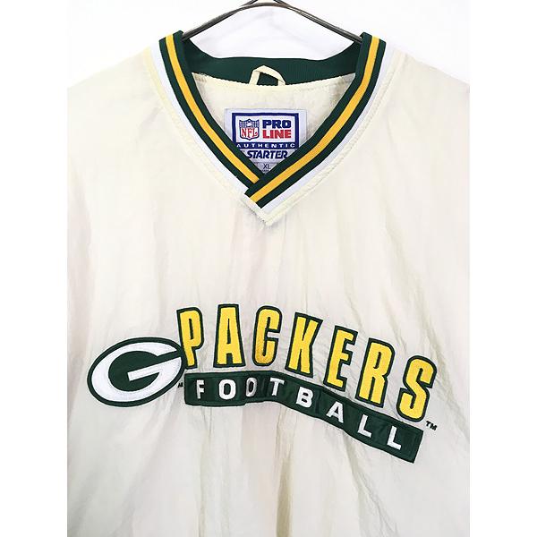 古着 90s NFL Green Bay Packers パッカーズ プルオーバー ナイロン