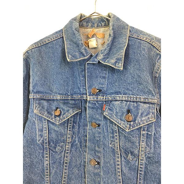 古着 80s USA製 Levi's 70505 4th ブルー デニム ジャケット Gジャン