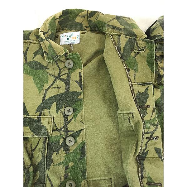 古着 80s USA製 Hide and Seek Mirage リアルツリー カモ 迷彩 古着 80s USA製 Hide and Seek Mirage リアルツリー カモ 迷彩
