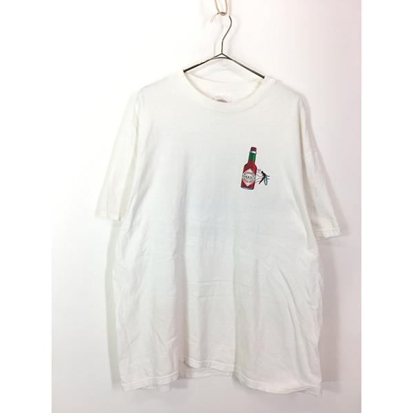 古着 90s TABASCO タバスコ 蚊 モスキート 「Bite Me!」 企業 Tシャツ 