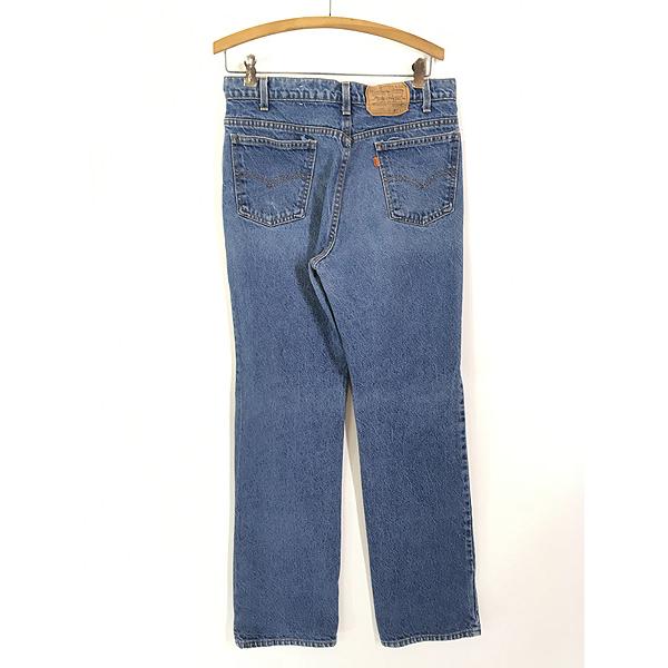 古着 80s USA製 Levi's 517 オレンジタブ 濃紺 デニム ブーツ 古着 80s USA製 Levi's 517 オレンジタブ 濃紺 デニム ブーツ