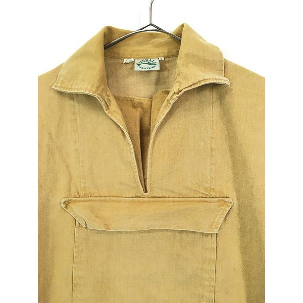 古着 70-80s Ireland製 Kinsale smocks 襟付き コットンツイル 古着 70-80s Ireland製 Kinsale smocks 襟付き コットンツイル