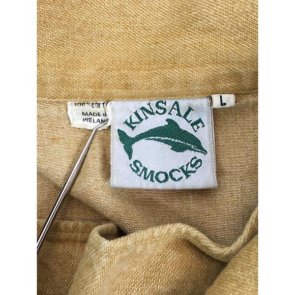 古着 70-80s Ireland製 Kinsale smocks 襟付き コットンツイル 古着 70-80s Ireland製 Kinsale smocks 襟付き コットンツイル