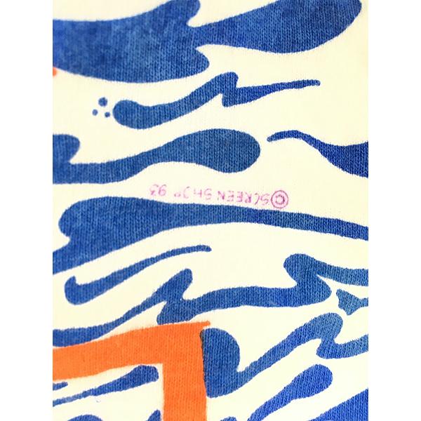 古着 90s USA製 GRAND COULEE DAM ダム 太陽 アート オールオーバー T 
