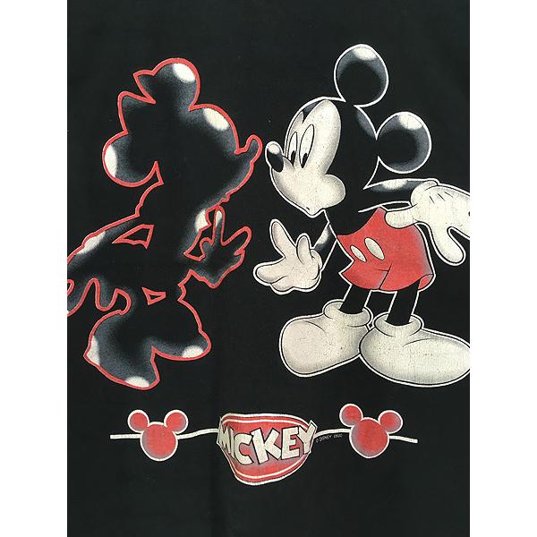 古着 90s USA製 Disney ミッキー ミニー シルエット Tシャツ XL : 古着 