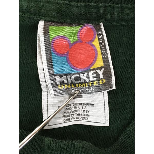 古着 90s USA製 Disney Mickey ミッキー フェイス BIG プリント 古着 90s USA製 Disney Mickey ミッキー フェイス BIG プリント
