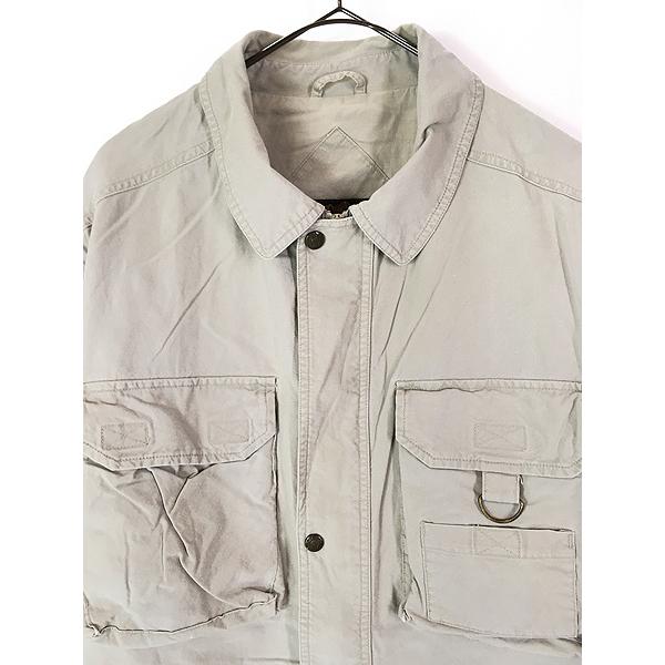 古着 80s Eddie Bauer 多ポケット 比翼 2way ハンティング 古着 80s Eddie Bauer 多ポケット 比翼 2way ハンティング