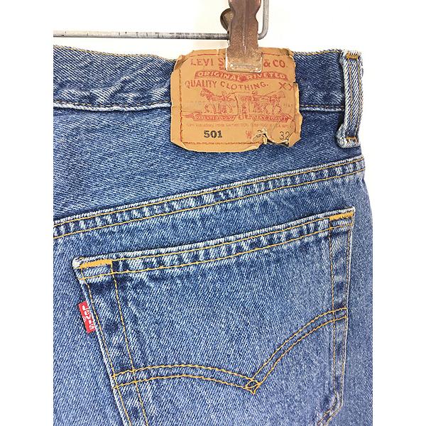 古着 90s USA製 Levi's 501-0191 ブルー デニム パンツ ジーンズ