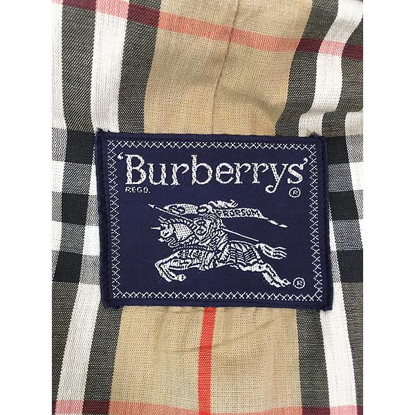 古着 90s Burberry チェック ライナー 比翼 ステンカラー トレンチ