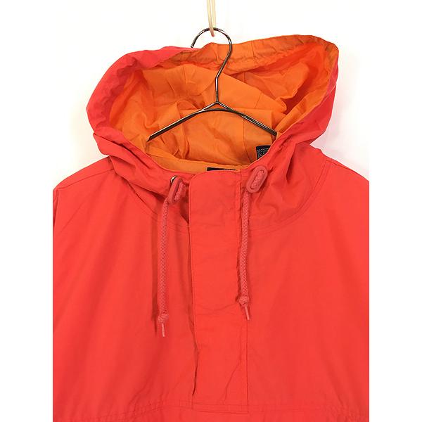 古着 90s GAP ネオン オレンジ ハーフジップ ナイロン